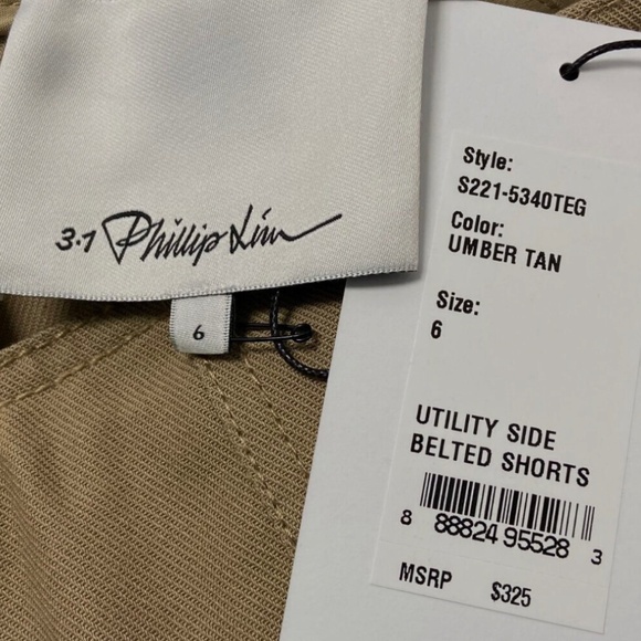 3.1 Phillip Lim Utility Side Belted Shorts US6 - Picture 4 of 9